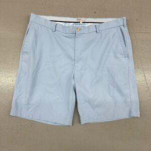 Peter Millar Shorts Mens 38 Light Blue Performance Golf Polyester Stretch Casual